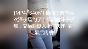 [MP4/ 340M] 情感主博李寻欢深夜场约了个高颜值妹子啪啪，交抬腿侧入上位快速抽插最后内射