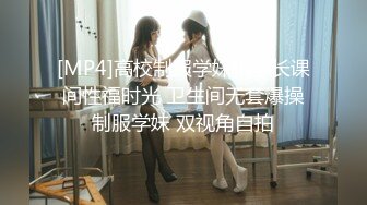 [MP4]高校制服学妹和学长课间性福时光 卫生间无套爆操制服学妹 双视角自拍