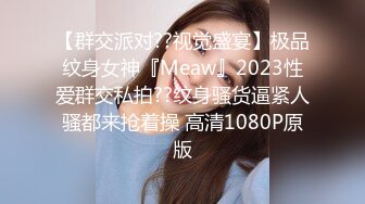 【群交派对??视觉盛宴】极品纹身女神『Meaw』2023性爱群交私拍??纹身骚货逼紧人骚都来抢着操 高清1080P原版