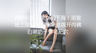 [MP4]新人美女初下海！浴室地上尿尿！开档黑丝拨开内裤白嫩奶子多毛肥穴