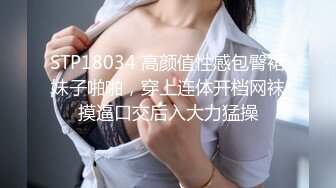 STP18034 高颜值性感包臀裙妹子啪啪，穿上连体开档网袜摸逼口交后入大力猛操