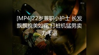 [MP4]22岁兼职小护士 长发飘飘貌美如花 打桩机猛男卖力干逼