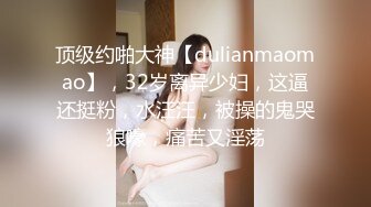 顶级约啪大神【dulianmaomao】，32岁离异少妇，这逼还挺粉，水汪汪，被操的鬼哭狼嚎，痛苦又淫荡