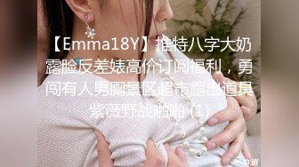 【Emma18Y】推特八字大奶露脸反差婊高价订阅福利，勇闯有人男厕景区超市露出道具紫薇野战啪啪 (1)