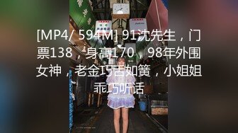 [MP4/ 594M] 91沈先生，门票138，身高170，98年外围女神，老金巧舌如簧，小姐姐乖巧听话