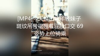 [MP4]今天换口味年轻妹子 斑纹吊带裙翘着屁股口交 69姿势上位骑乘