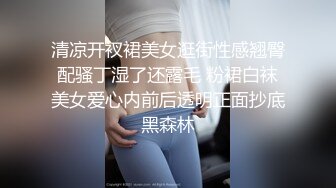 清凉开衩裙美女逛街性感翘臀配骚丁湿了还露毛 粉裙白袜美女爱心内前后透明正面抄底黑森林