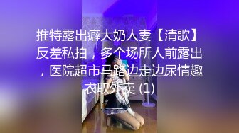 推特露出癖大奶人妻【清歌】反差私拍，多个场所人前露出，医院超市马路边走边尿情趣衣取外卖 (1)