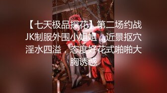 【七天极品探花】第二场约战JK制服外围小姐姐，近景抠穴淫水四溢，态度好花式啪啪大胸诱惑